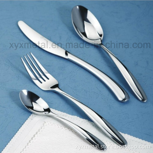 Printing Customized Logo Hotel Flatware Cutlery Set